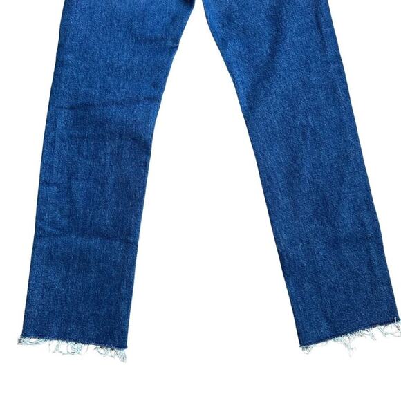 NWT Mother The Mid Rise Rider Ankle Fray Denim in Local Charm 25 - Picture 12 of 12